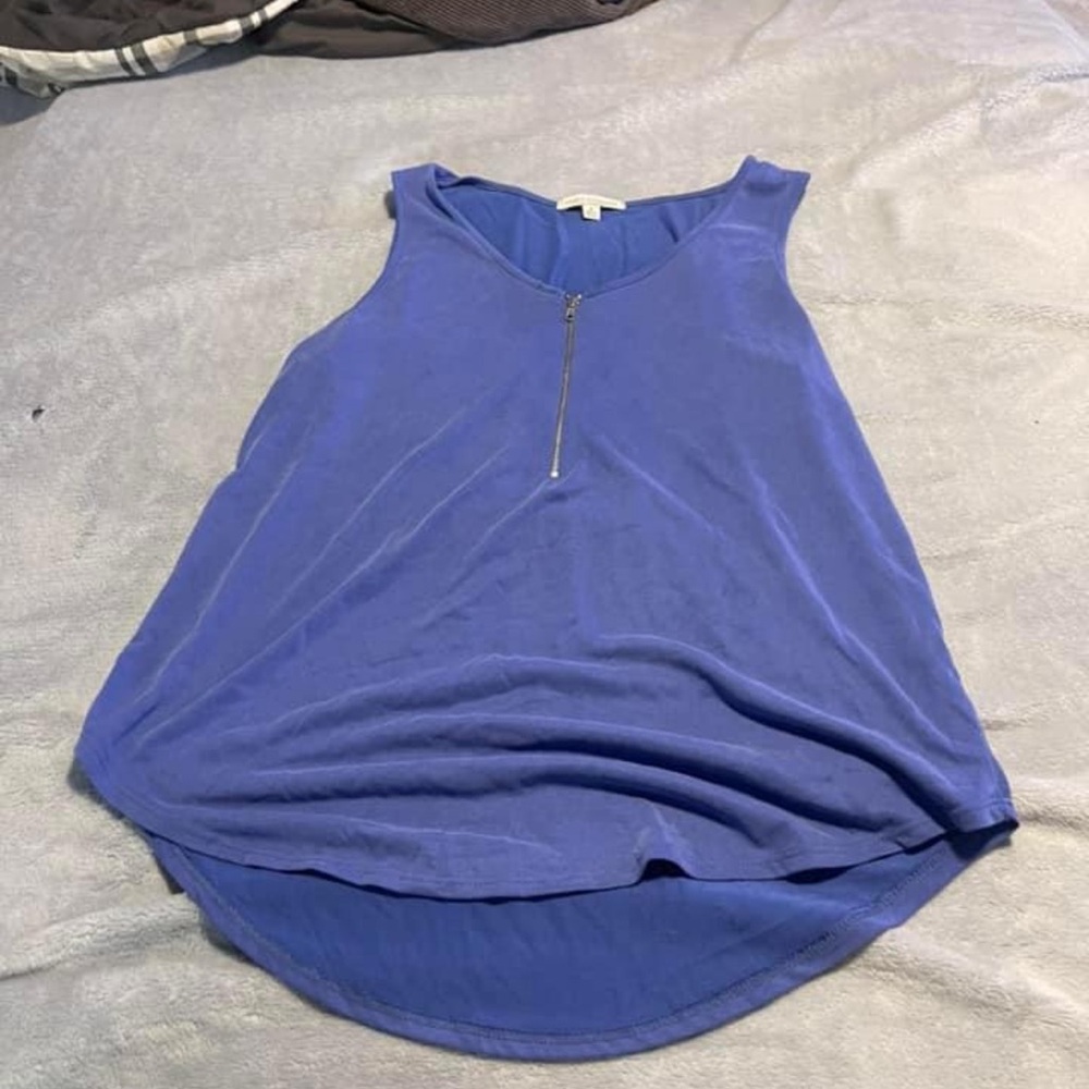 Blue Sleeveless Top